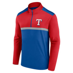 Texas Rangers Fanatics Unstoppable Quarter-Zip Top - Royal Tops