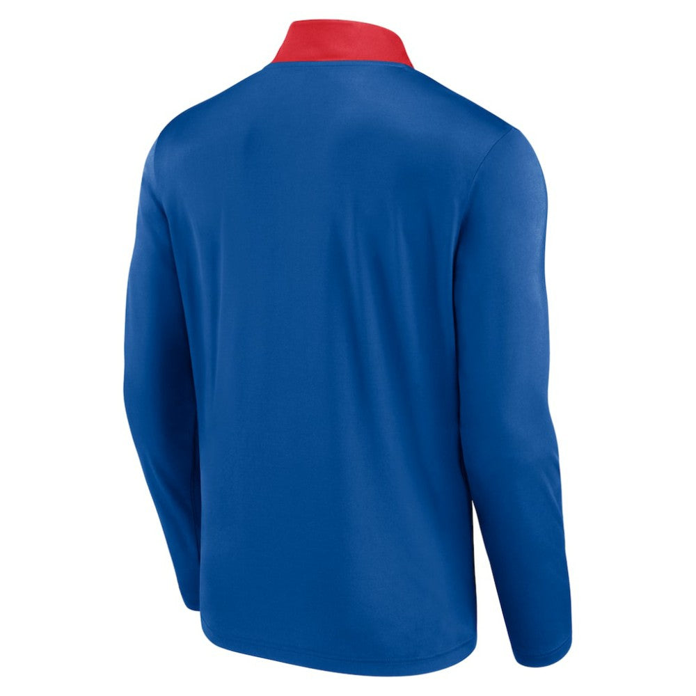 Texas Rangers Fanatics Unstoppable Quarter-Zip Top - Royal Tops