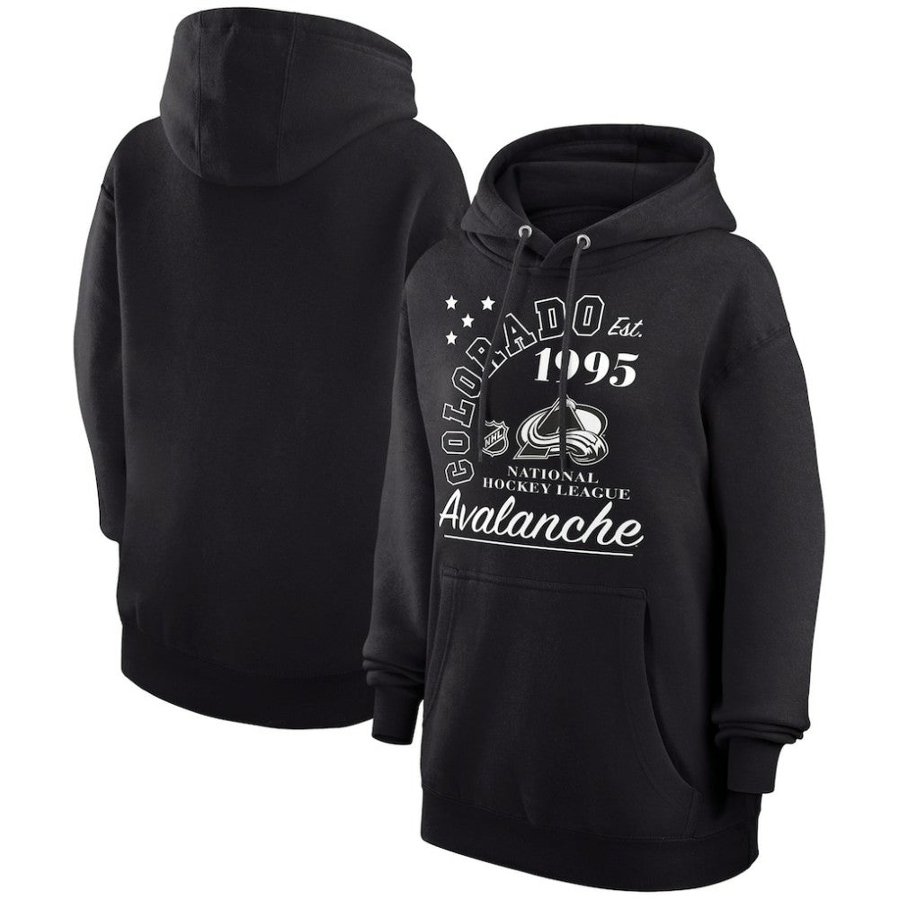 Colorado Avalanche Starter Arch City Team Graphic Fleece Pullover Hoodie - Black | US 200594369