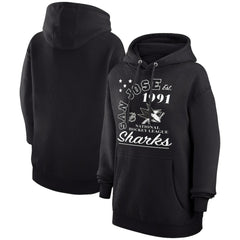 San Jose Sharks Starter Arch City Team Graphic Fleece Pullover Hoodie - Black | US 200594379
