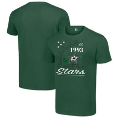 Dallas Stars Starter Arch City Team Graphic T-Shirt - Green | US 200594478