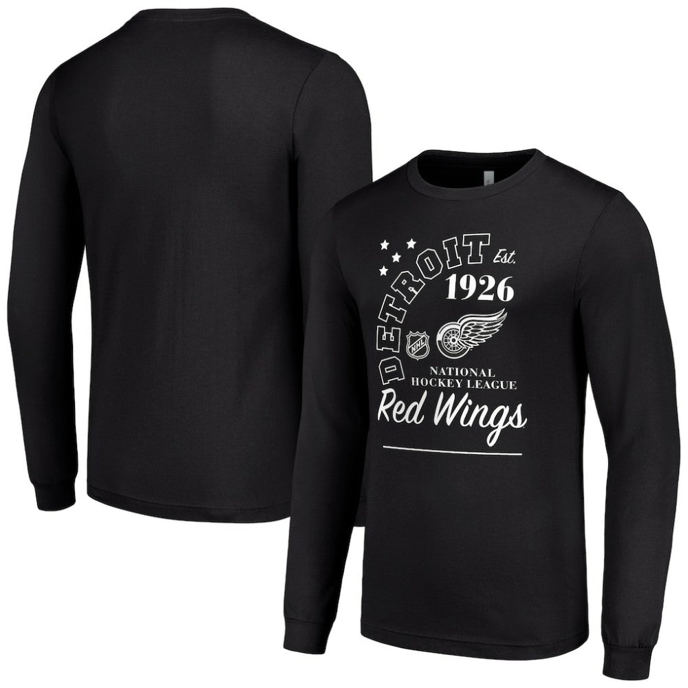 Detroit Red Wings Starter Arch City Theme Graphic Long Sleeve T-Shirt - Black | US 200594600