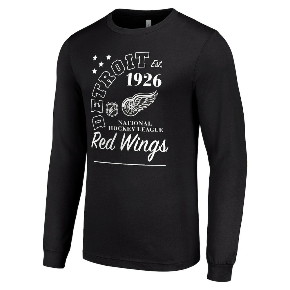 Detroit Red Wings Starter Arch City Theme Graphic Long Sleeve T-Shirt - Black | US 200594600