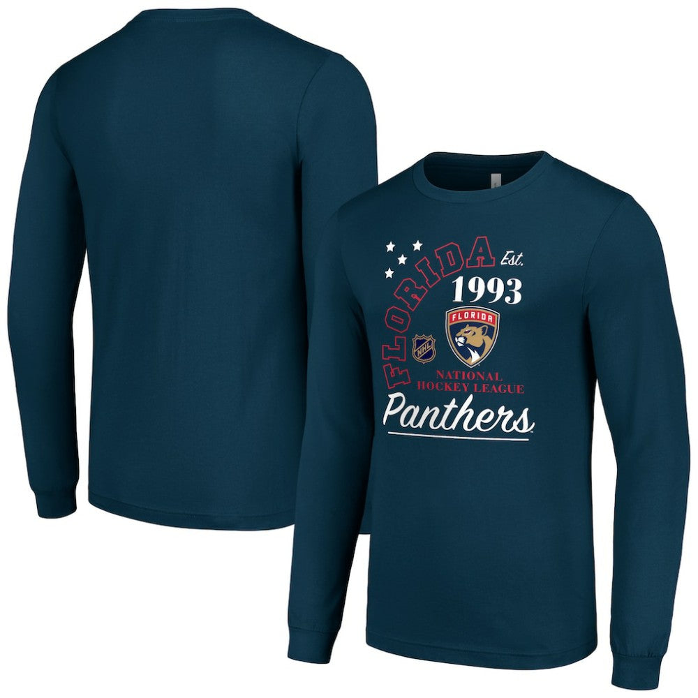 Florida Panthers Starter Arch City Theme Graphic Long Sleeve T-Shirt - Navy | US 200594603