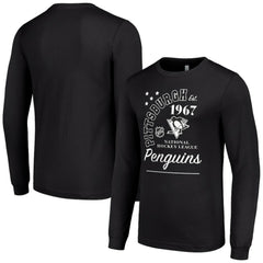 Pittsburgh Penguins Starter Arch City Theme Graphic Long Sleeve T-Shirt - Black | US 200594611