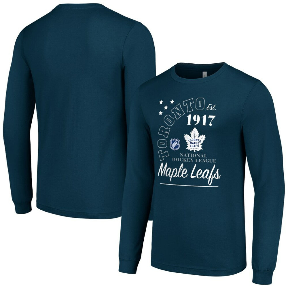 Toronto Maple Leafs Starter Arch City Theme Graphic Long Sleeve T-Shirt - Navy | US 200594614