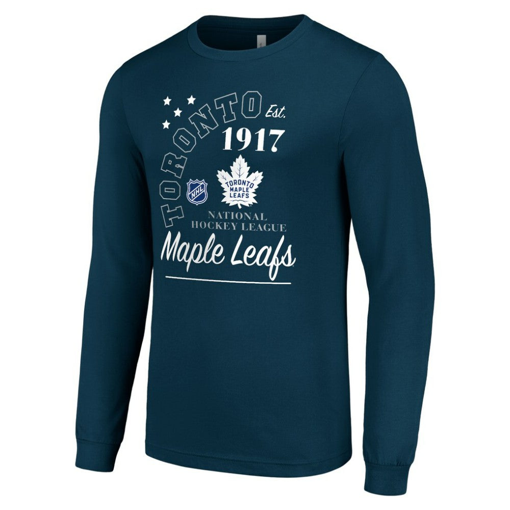 Toronto Maple Leafs Starter Arch City Theme Graphic Long Sleeve T-Shirt - Navy | US 200594614