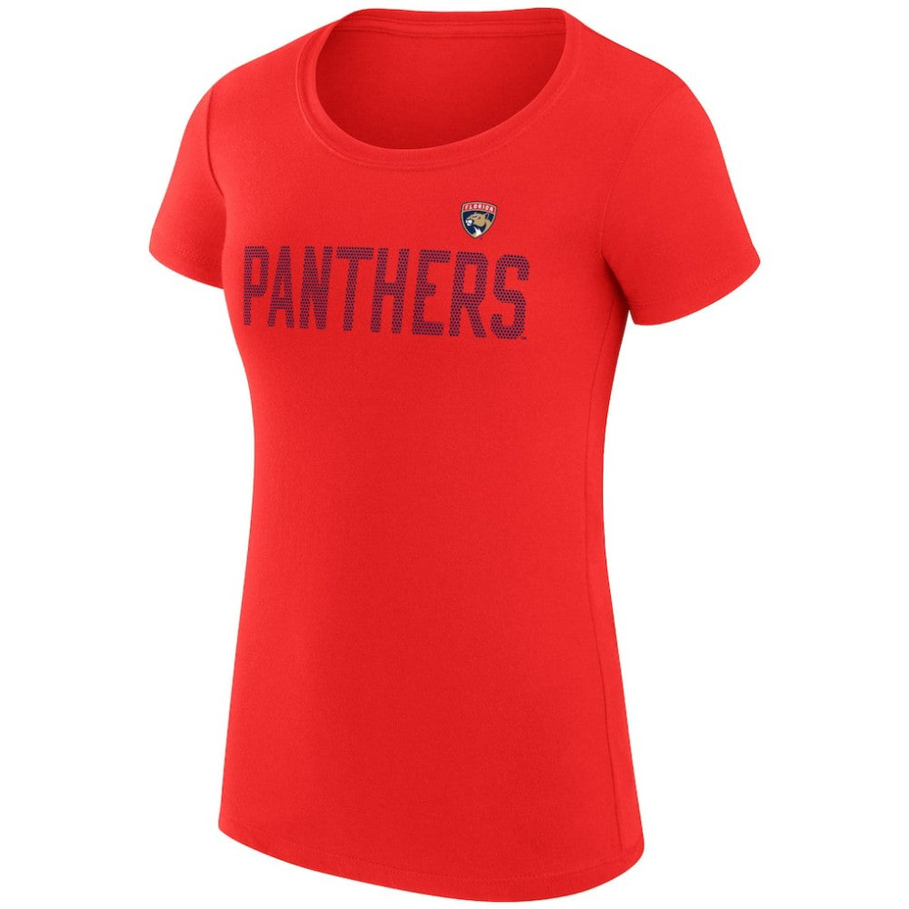 Florida Panthers G-III 4Her by Carl Banks Women's Super-Slim Fit Lightweight Dot Print Team T-Shirt - Red | US 200595225