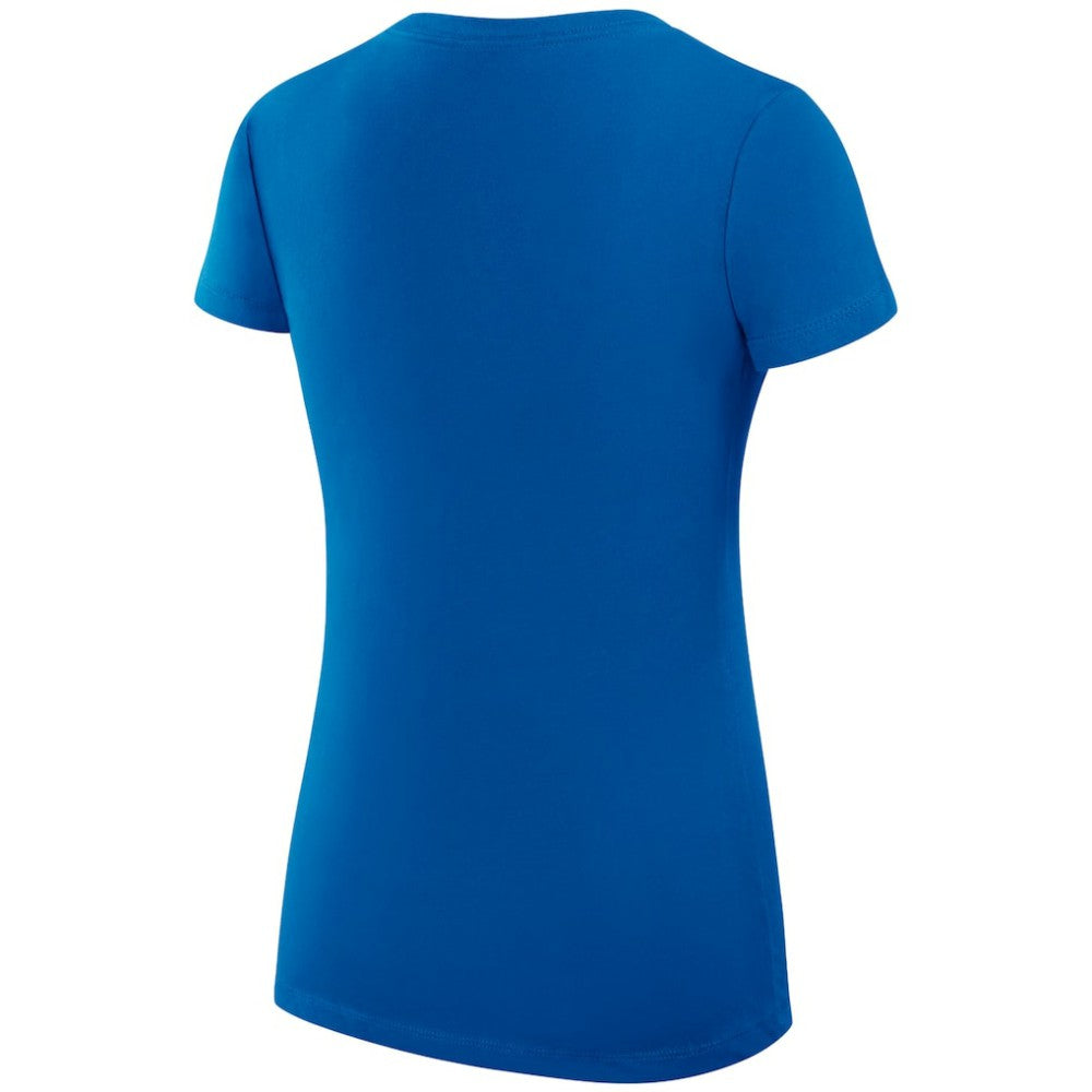 New York Rangers G-III 4Her by Carl Banks Women's Super-Slim Fit Lightweight Dot Print Team V-Neck T-Shirt - Blue | US 200595298