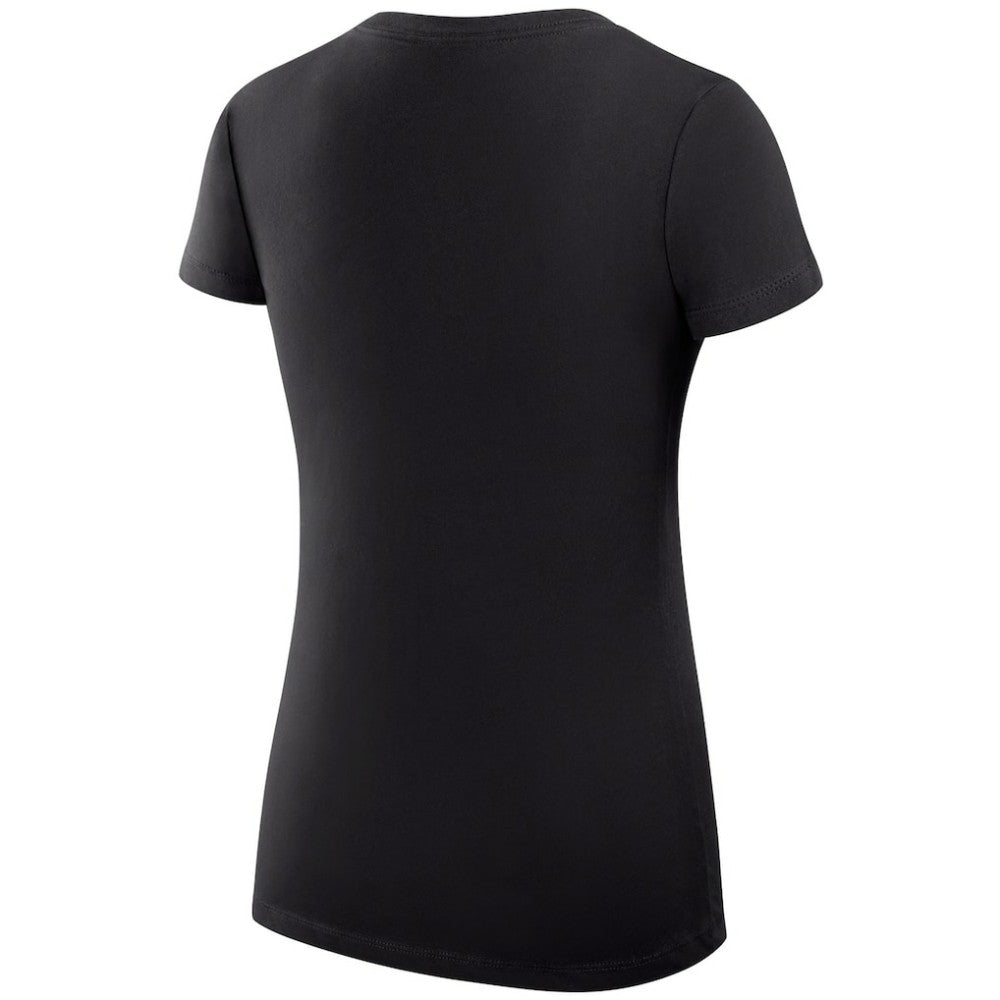 Carolina Hurricanes G-III 4Her by Carl Banks Women's Super-Slim Fit Lightweight Dot Print Team V-Neck T-Shirt - Black | US 200595324