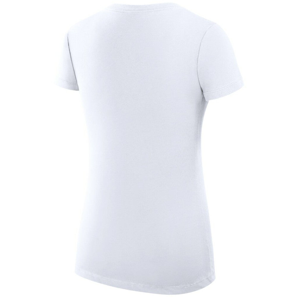 St. Louis Blues G-III 4Her by Carl Banks Women's Super-Slim Fit Lightweight Dot Print Team V-Neck T-Shirt - White | US 200595396