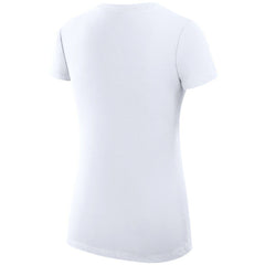 St. Louis Blues G-III 4Her by Carl Banks Women's Super-Slim Fit Lightweight Dot Print Team V-Neck T-Shirt - White | US 200595396