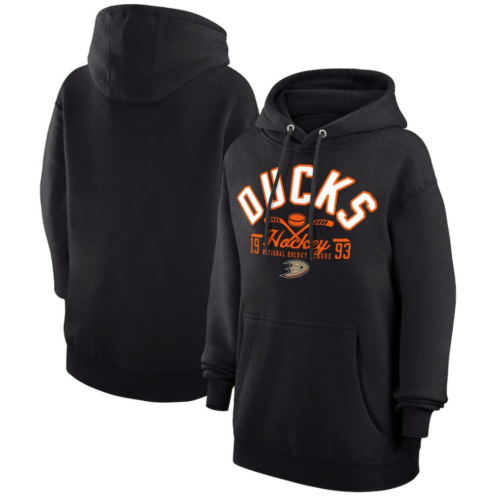 Anaheim Ducks Starter Puck Pullover Hoodie - Black | US 200595926