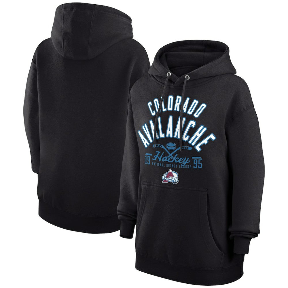 Colorado Avalanche Starter Puck Pullover Hoodie - Black | US 200595930