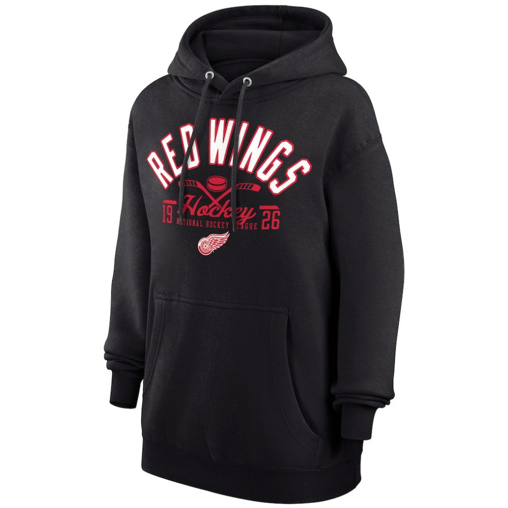 Detroit Red Wings Starter Puck Pullover Hoodie - Black | US 200595932