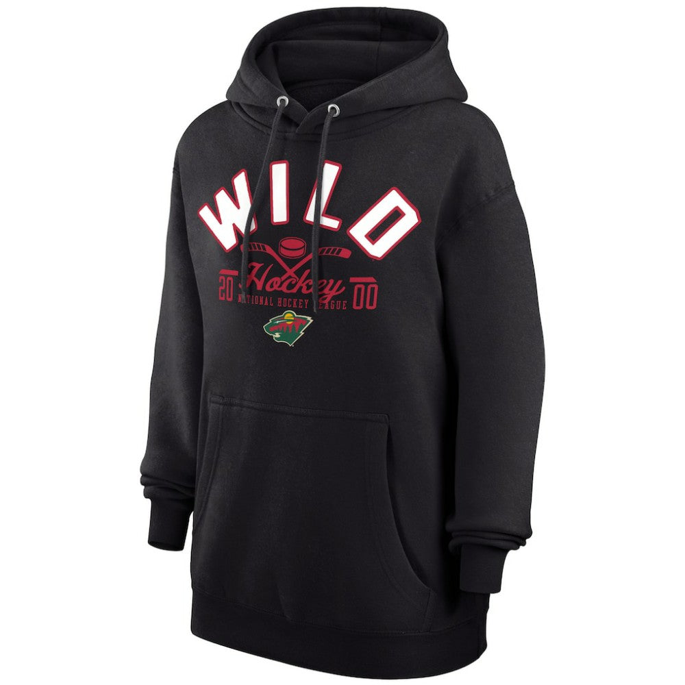 Minnesota Wild Starter Puck Pullover Hoodie - Black | US 200595934