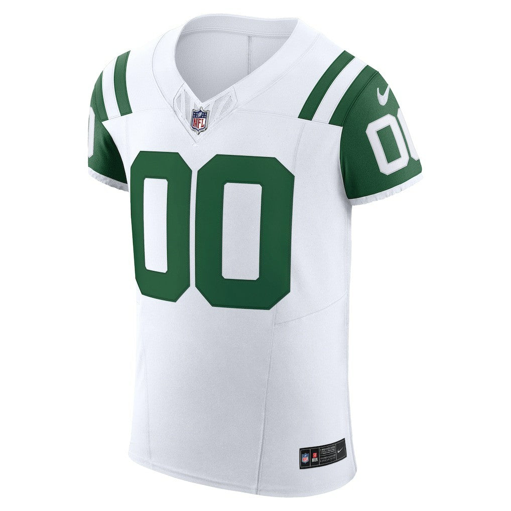New York Jets Vapor F.U.S.E. Elite Custom Jersey - White Jerseys