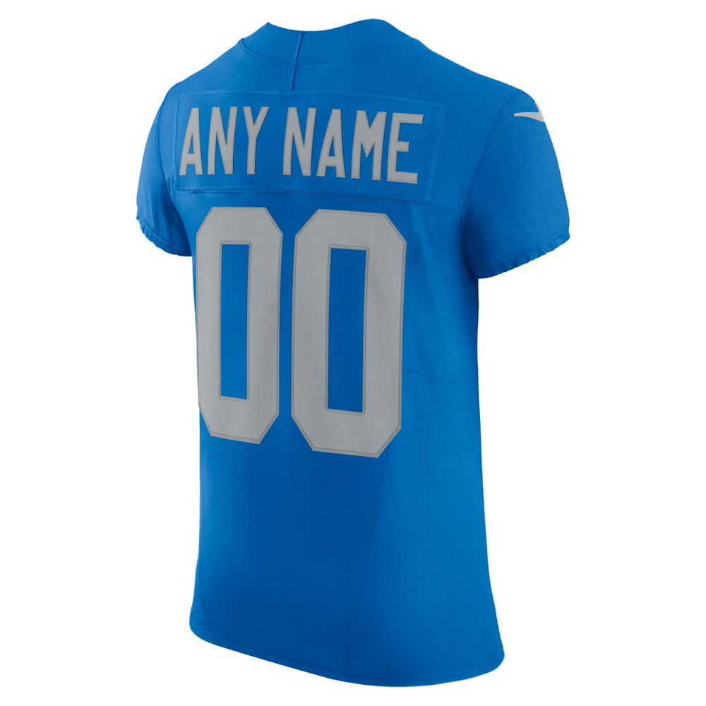 Detroit Lions Alternate Vapor F.U.S.E. Elite Custom Jersey - Blue Jerseys