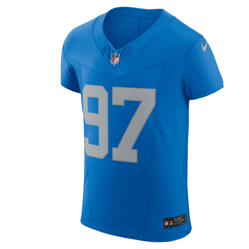 Aidan Hutchinson Detroit Lions Alternate Vapor F.U.S.E. Elite Jersey - Blue Jerseys