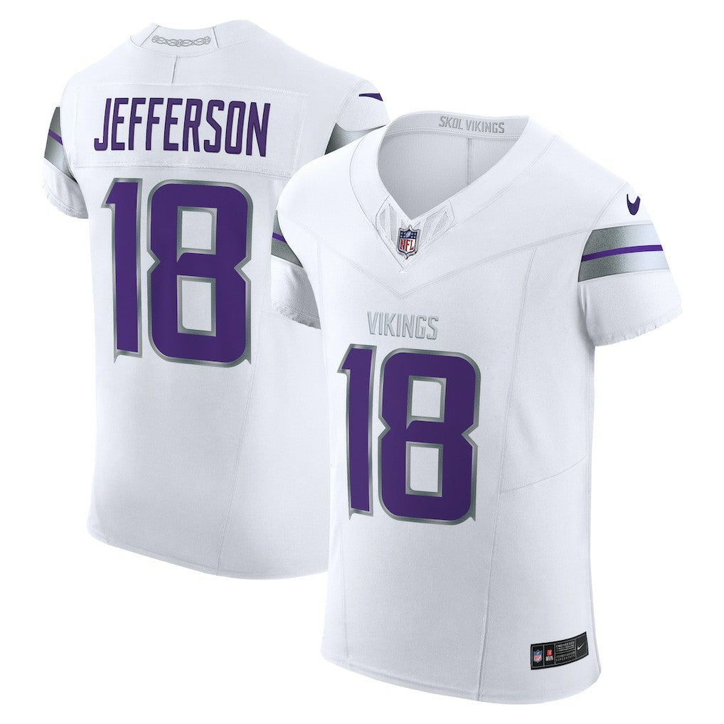Justin Jefferson Minnesota Vikings Alternate Vapor F.U.S.E. Elite Player Jersey - White Jerseys
