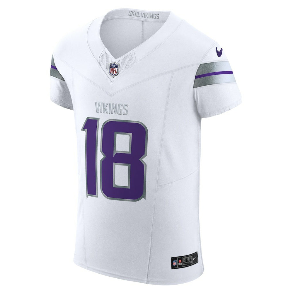 Justin Jefferson Minnesota Vikings Alternate Vapor F.U.S.E. Elite Player Jersey - White Jerseys