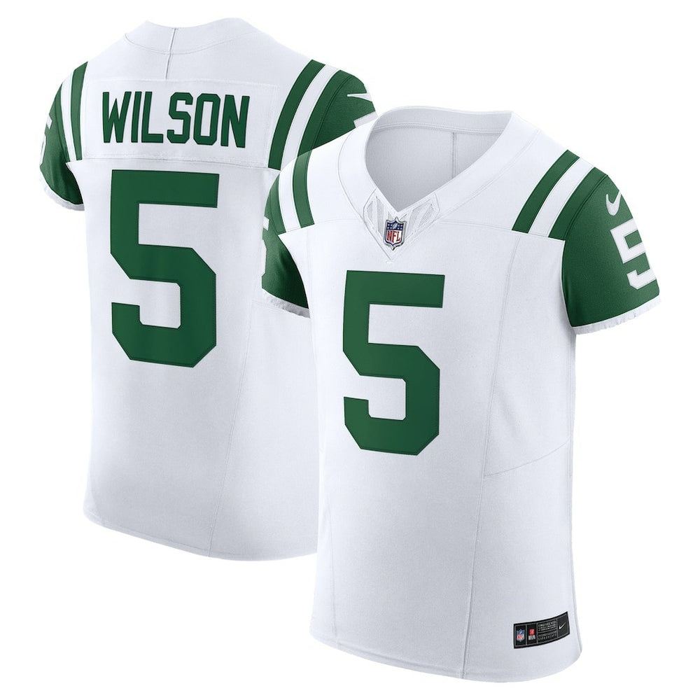 Garrett Wilson New York Jets Classic Alternate Vapor F.U.S.E. Elite Jersey - White Jerseys