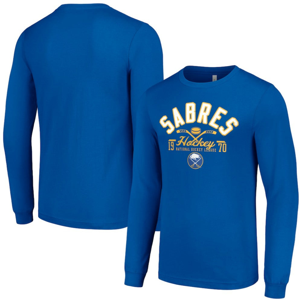 Buffalo Sabres Starter Puck Long Sleeve T-Shirt - Royal | US 200597911