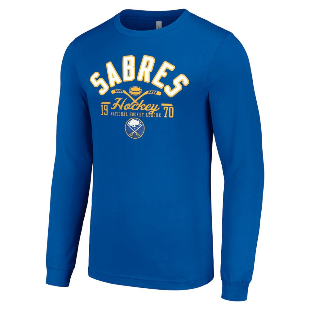 Buffalo Sabres Starter Puck Long Sleeve T-Shirt - Royal | US 200597911