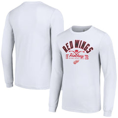 Detroit Red Wings Starter Puck Long Sleeve T-Shirt - White | US 200597939
