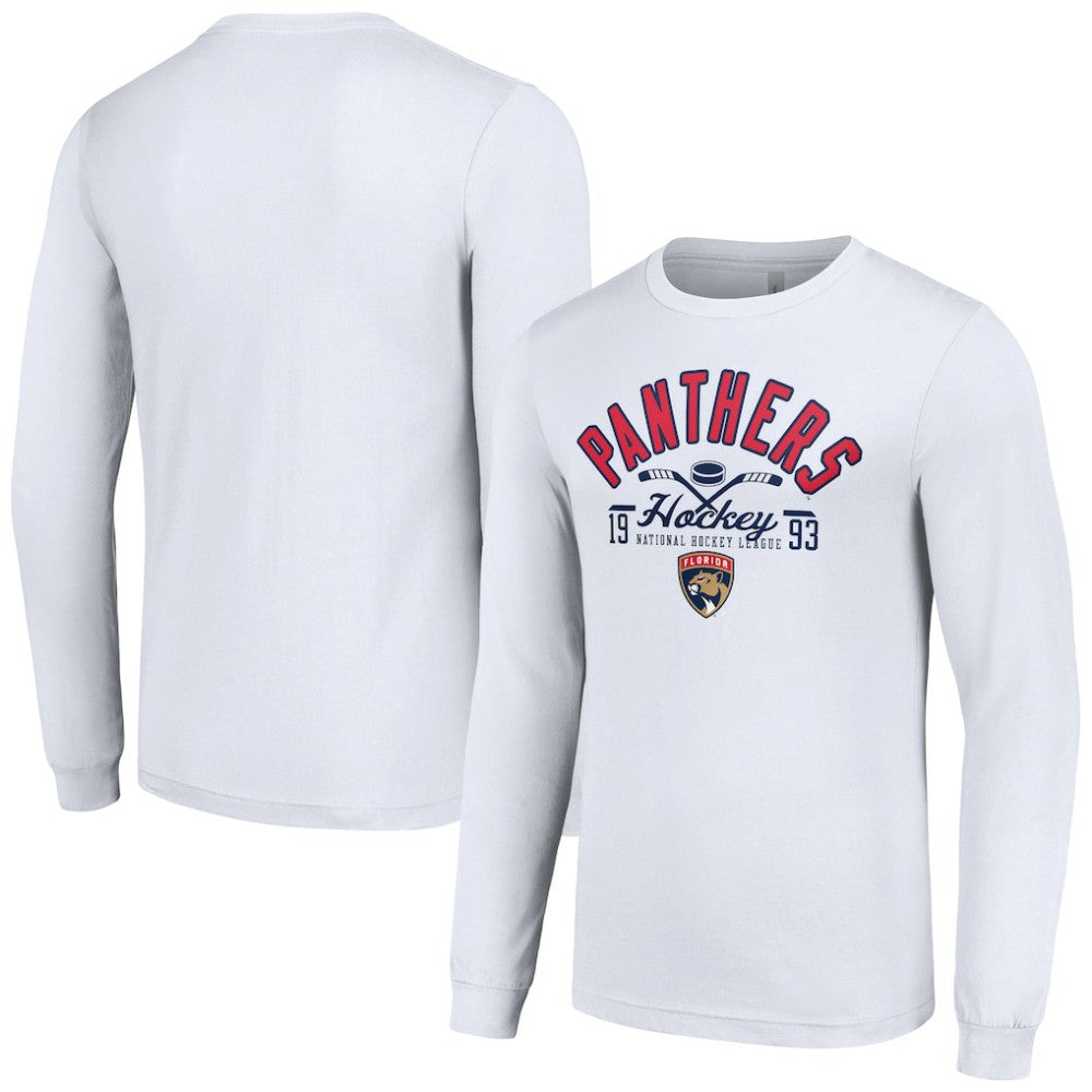 Florida Panthers Starter Puck Long Sleeve T-Shirt - White | US 200597942