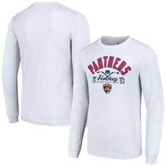 Florida Panthers Starter Puck Long Sleeve T-Shirt - White | US 200597942