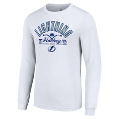 Tampa Bay Lightning Starter Puck Long Sleeve T-Shirt - White | US 200597972
