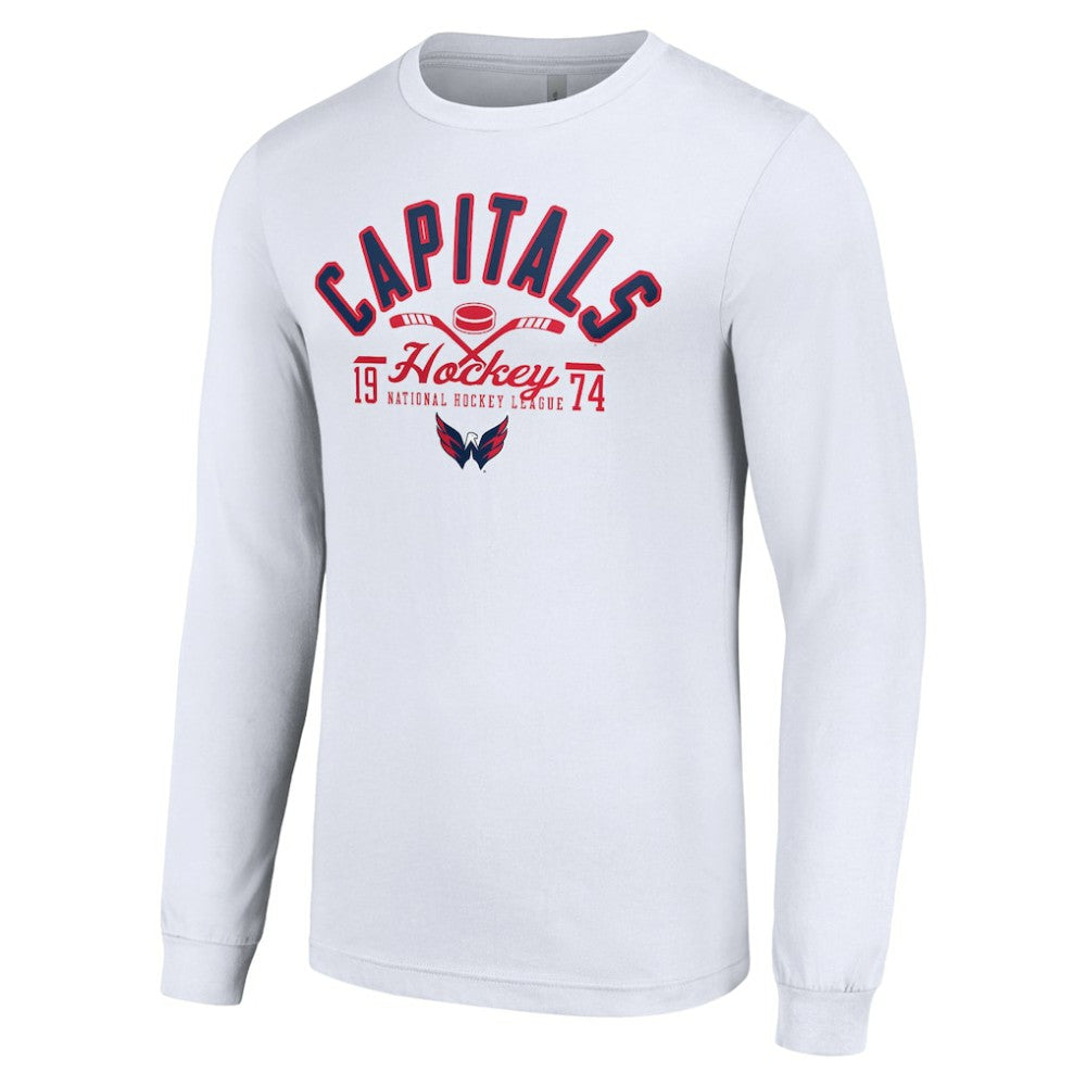 Washington Capitals Starter Puck Long Sleeve T-Shirt - White | US 200597978