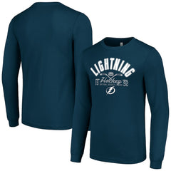 Tampa Bay Lightning Starter Puck Long Sleeve T-Shirt - Navy | US 200597985