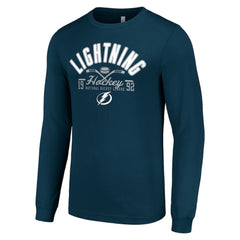 Tampa Bay Lightning Starter Puck Long Sleeve T-Shirt - Navy | US 200597985