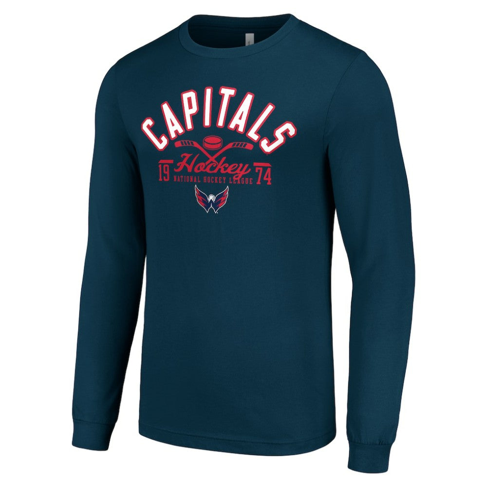 Washington Capitals Starter Puck Long Sleeve T-Shirt - Navy | US 200597988