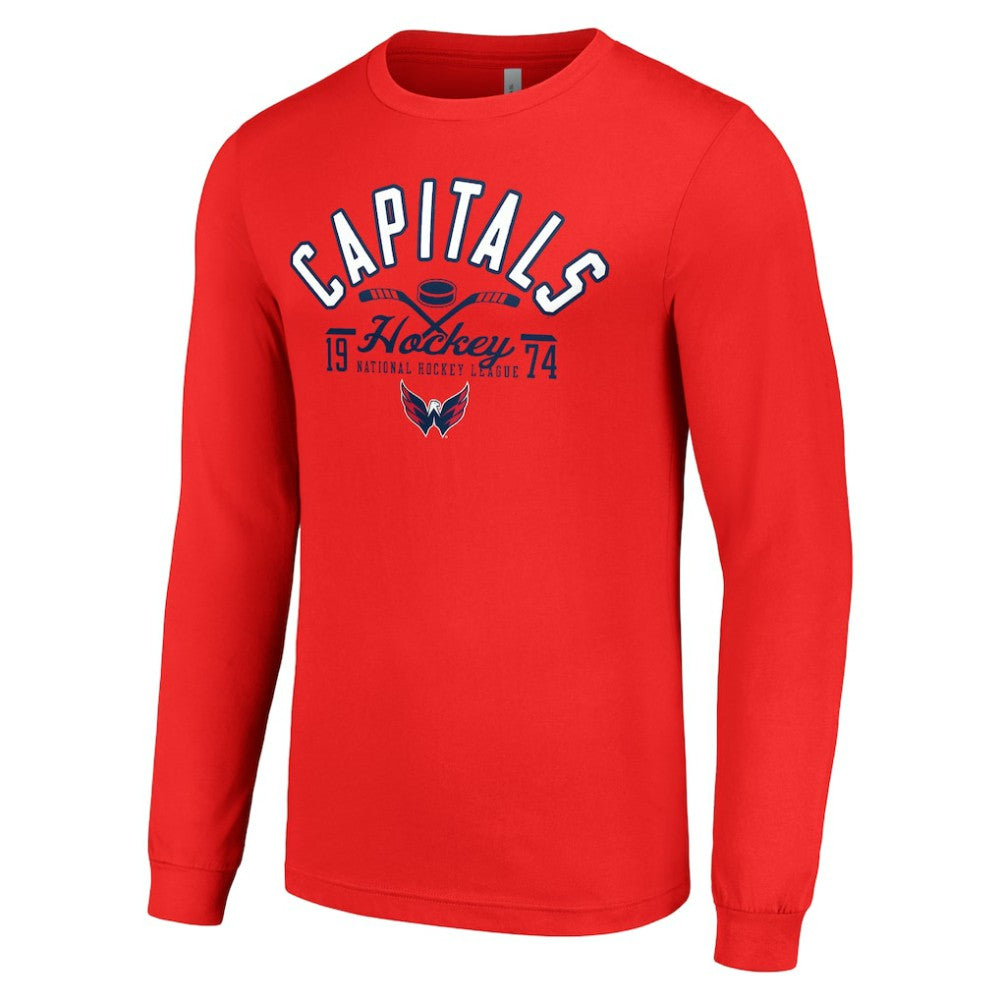 Washington Capitals Starter Puck Long Sleeve T-Shirt - Red | US 200597999