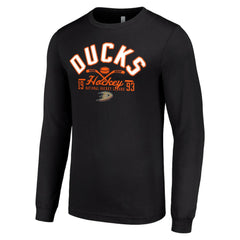 Anaheim Ducks Starter Puck Long Sleeve T-Shirt - Black | US 200598000
