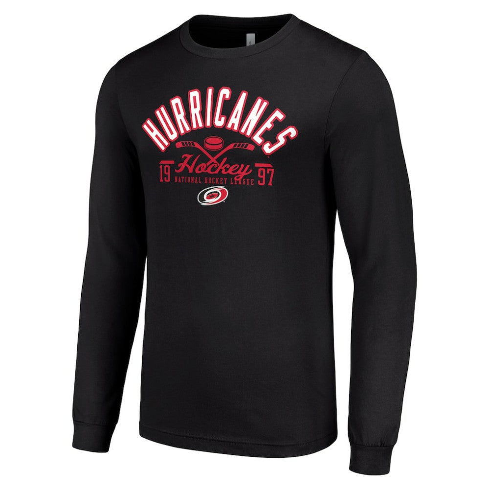 Carolina Hurricanes Starter Puck Long Sleeve T-Shirt - Black | US 200598002
