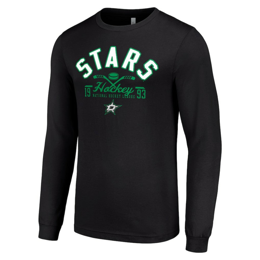 Dallas Stars Starter Puck Long Sleeve T-Shirt - Black | US 200598005