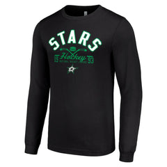 Dallas Stars Starter Puck Long Sleeve T-Shirt - Black | US 200598005