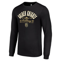 Vegas Golden Knights Starter Puck Long Sleeve T-Shirt - Black | US 200598016