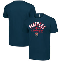 Florida Panthers Starter Half Puck T-Shirt - Navy | US 200598182