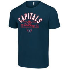 Washington Capitals Starter Half Puck T-Shirt - Navy | US 200598189
