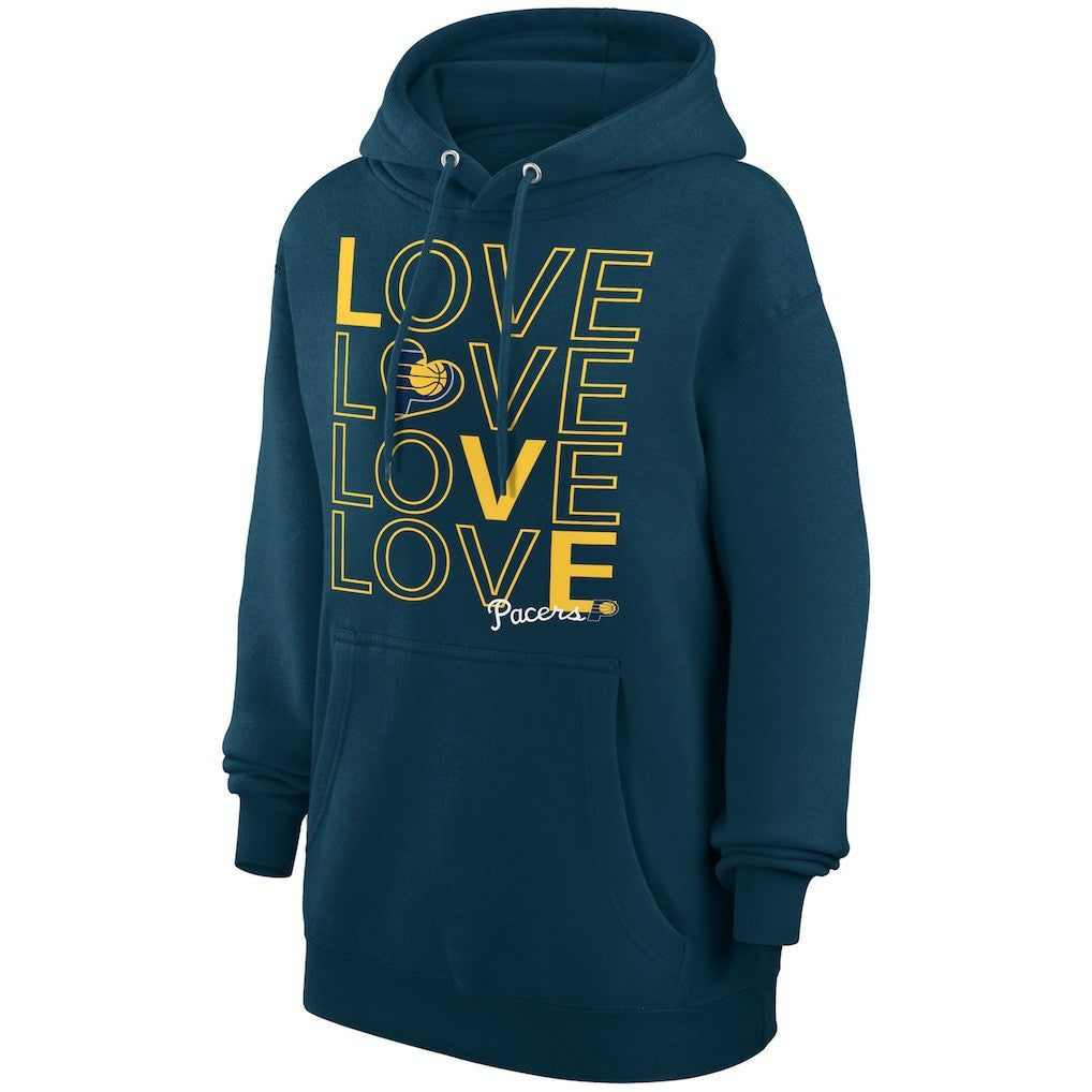 Indiana Pacers G-III 4Her by Carl Banks Women's Basketball Love Fleece Pullover Hoodie Navy outlet