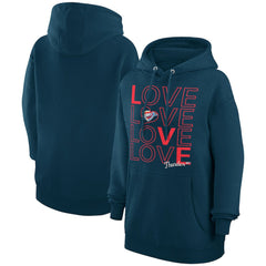 Oklahoma City Thunder G-III 4Her by Carl Banks Women's Basketball Love Fleece Pullover Hoodie Navy