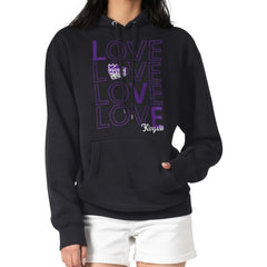 Sacramento Kings G-III 4Her by Carl Banks Women's Basketball Love Fleece Pullover Hoodie Black
