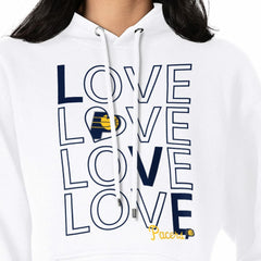 Indiana Pacers G-III 4Her by Carl Banks Women's Basketball Love Fleece Pullover Hoodie White outlet