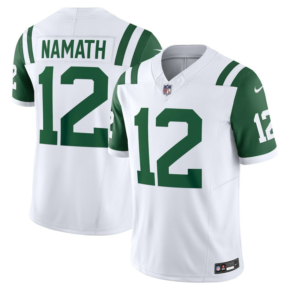 Joe Namath New York Jets Classic Alternate Vapor F.U.S.E. Retired Player Limited Jersey - White Jerseys