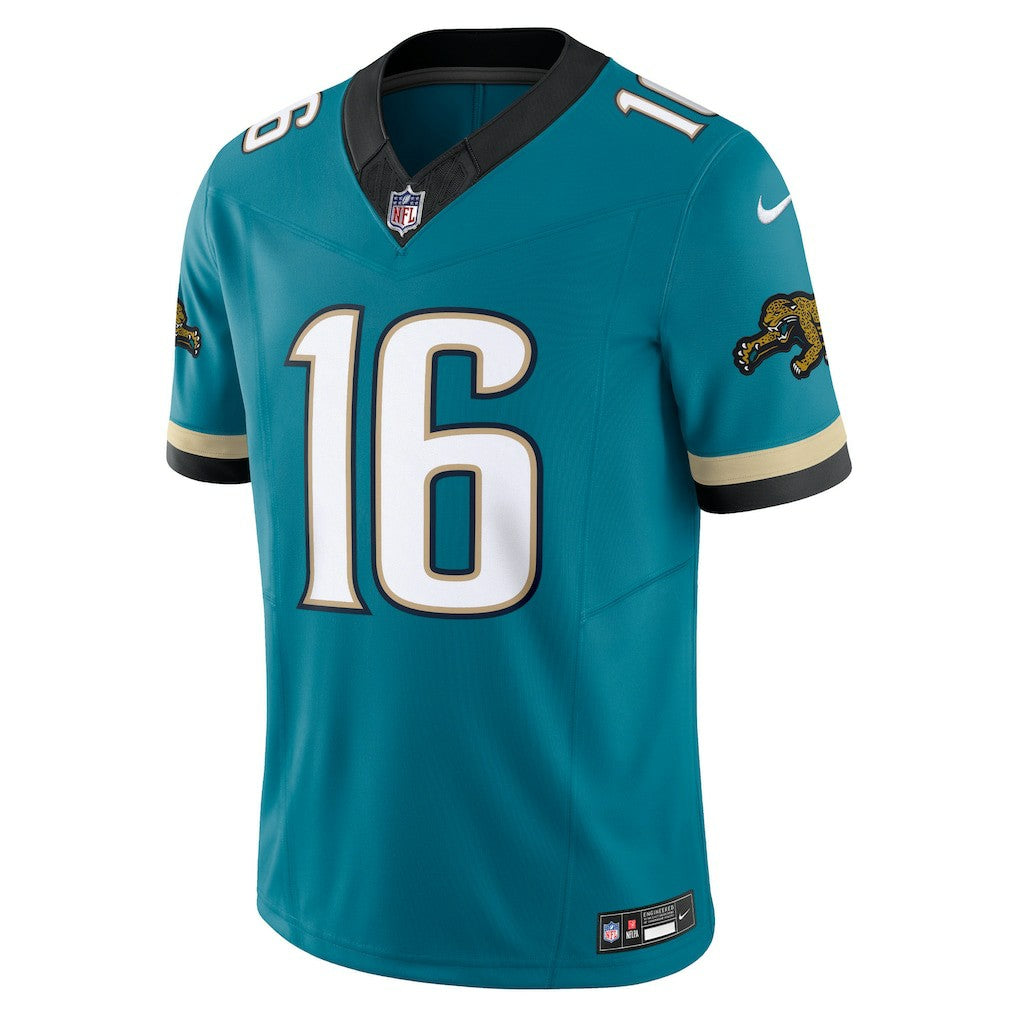 Trevor Lawrence Jacksonville Jaguars Prowler Throwback Vapor F.U.S.E. Limited Jersey - Teal Jerseys